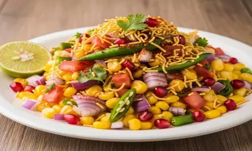 how to make restaurant style corn chaat