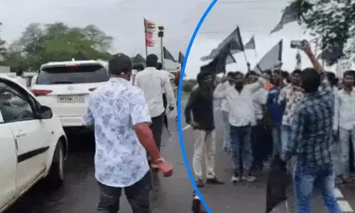 जीतू पटवारी पर हमला: रतलाम में काले झंडे दिखाए, कार के शीशे तोड़े