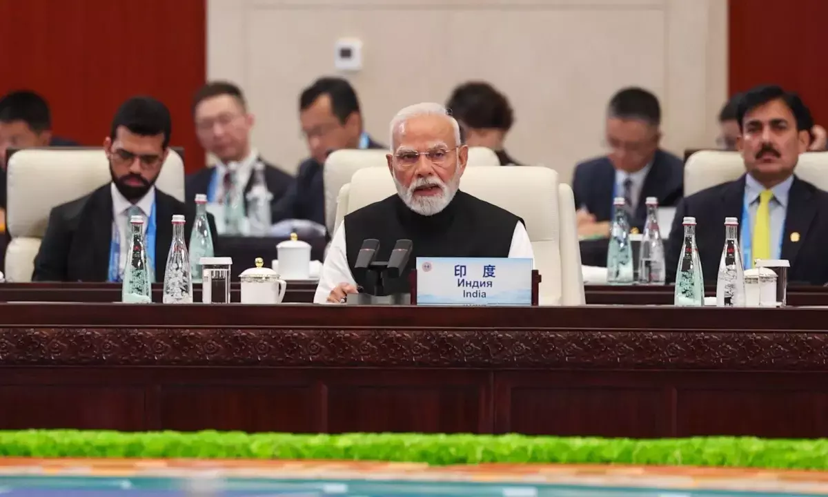 SCO Summit 2025 PM Modi on Terrorism Pakistan Prime minister Shehbaz Sharif