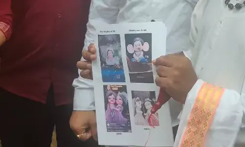 रायपुर में Ai गणेश, क्यूट गणेश, ट्रेडिंग गणेश को लेकर हिंदू संगठन ने एसपी को ज्ञापन सौंपा।