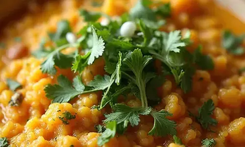 हेल्दी और टेस्टी मसूर दाल खिचड़ी रेसिपी।