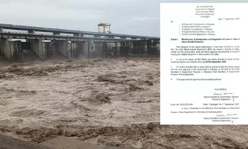 haryana flood update news heavy rain