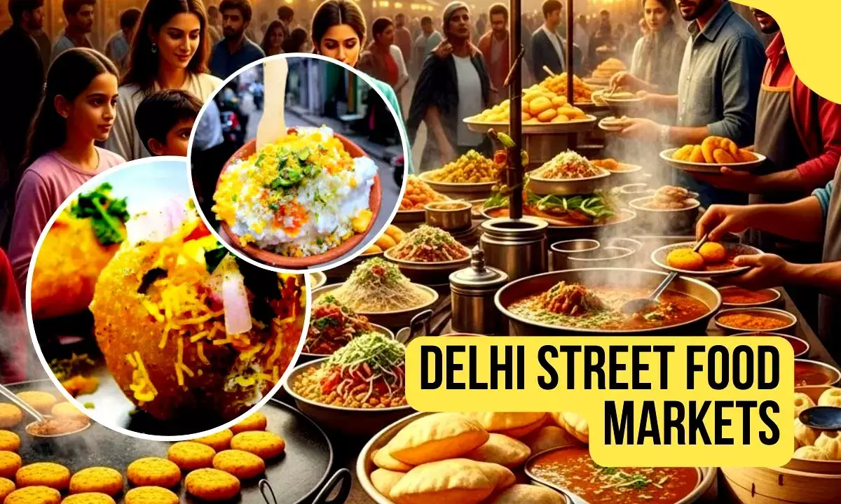 Street Food Market in Delhi