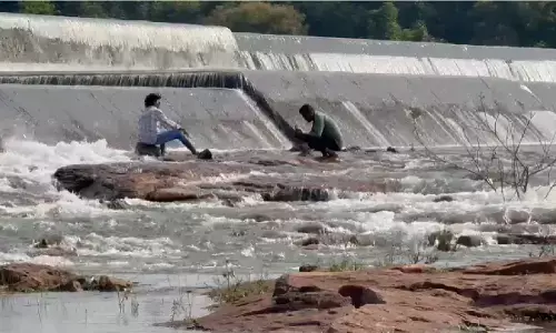 बालोद जिले के तांदुला डेम में पर्यटक जलाशय के नजदीक फोटो खिंचवा रहे हैं। बालोद जिले के तांदुला डेम में पर्यटक जलाशय के नजदीक फोटो खिंचवा रहे हैं।