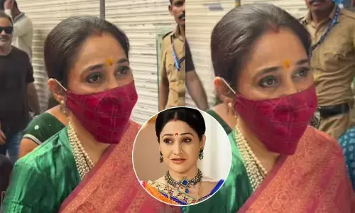 दिशा वकानी ने किए मुंबई के लालबागचा राजा के दर्शन।