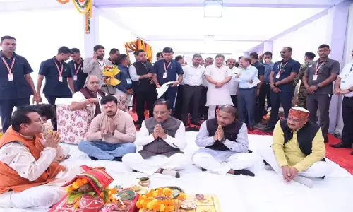 सीएम विष्णु देव साय ने नवा रायपुर सेक्टर-24 में छत्तीसगढ़ स्टेट पावर कंपनीज के संयुक्त मुख्यालय भवन का शिलान्यास किया।