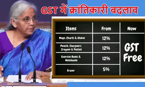 GST में क्रांतिकारी बदलाव: 5% और 18% स्लैब लागू, दवाओं-घरेलू सामानों पर टैक्स शून्य GST में क्रांतिकारी बदलाव: 5% और 18% स्लैब लागू, दवाओं-घरेलू सामानों पर टैक्स शून्य
