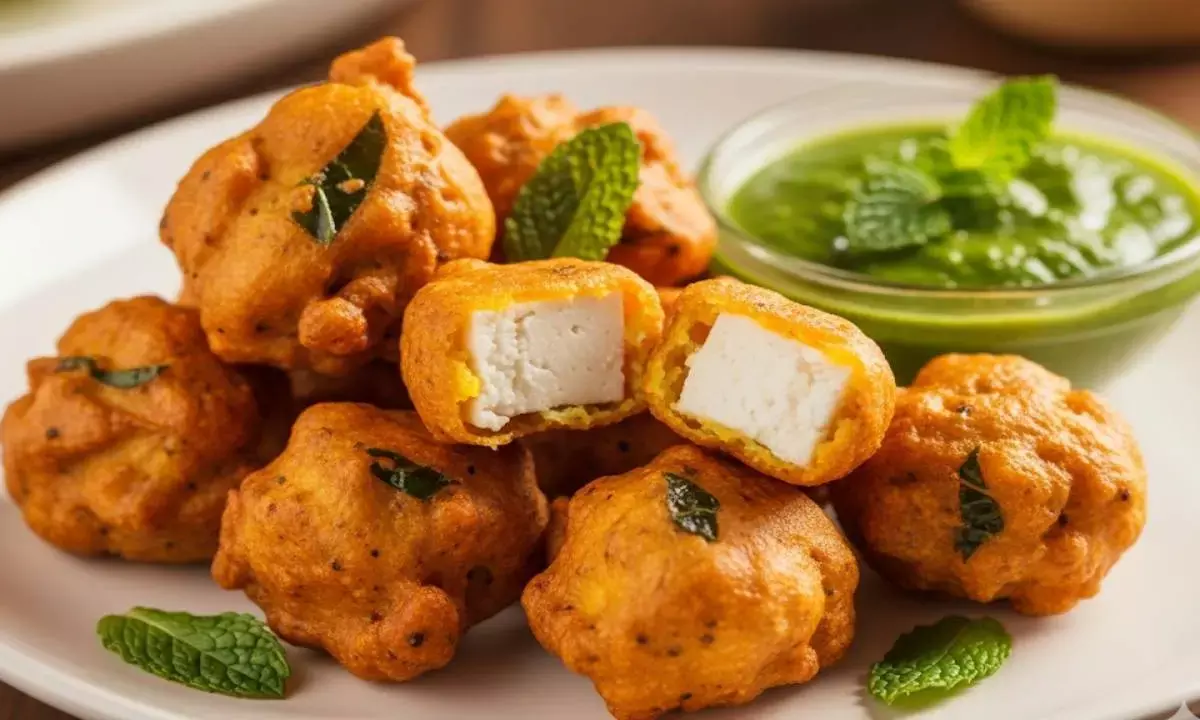 how to make paneer pakoda recipe