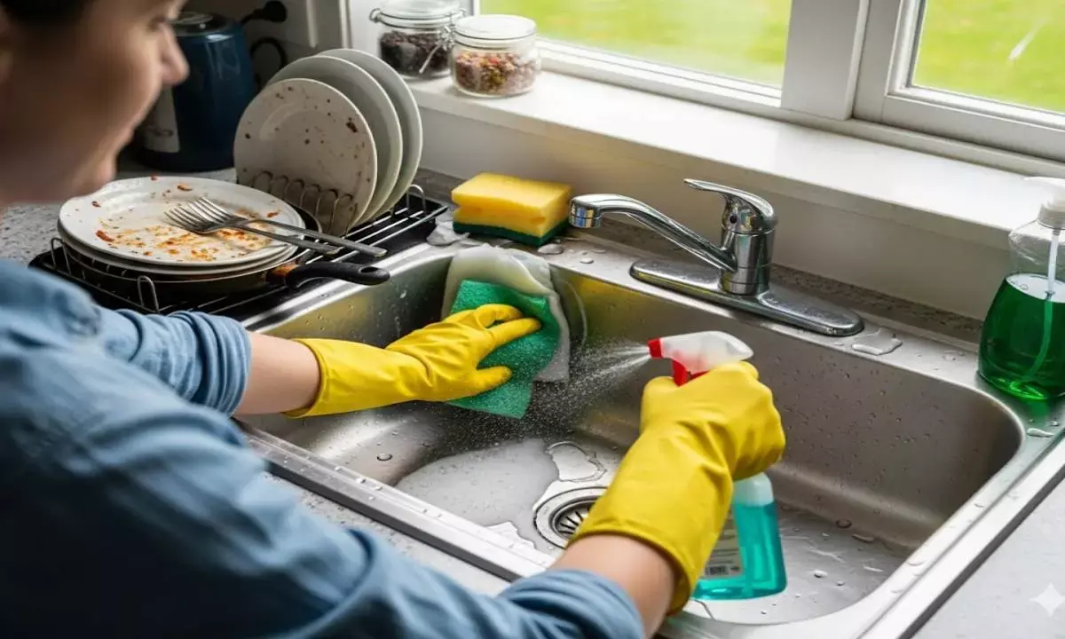 kitchen sink cleaning tips