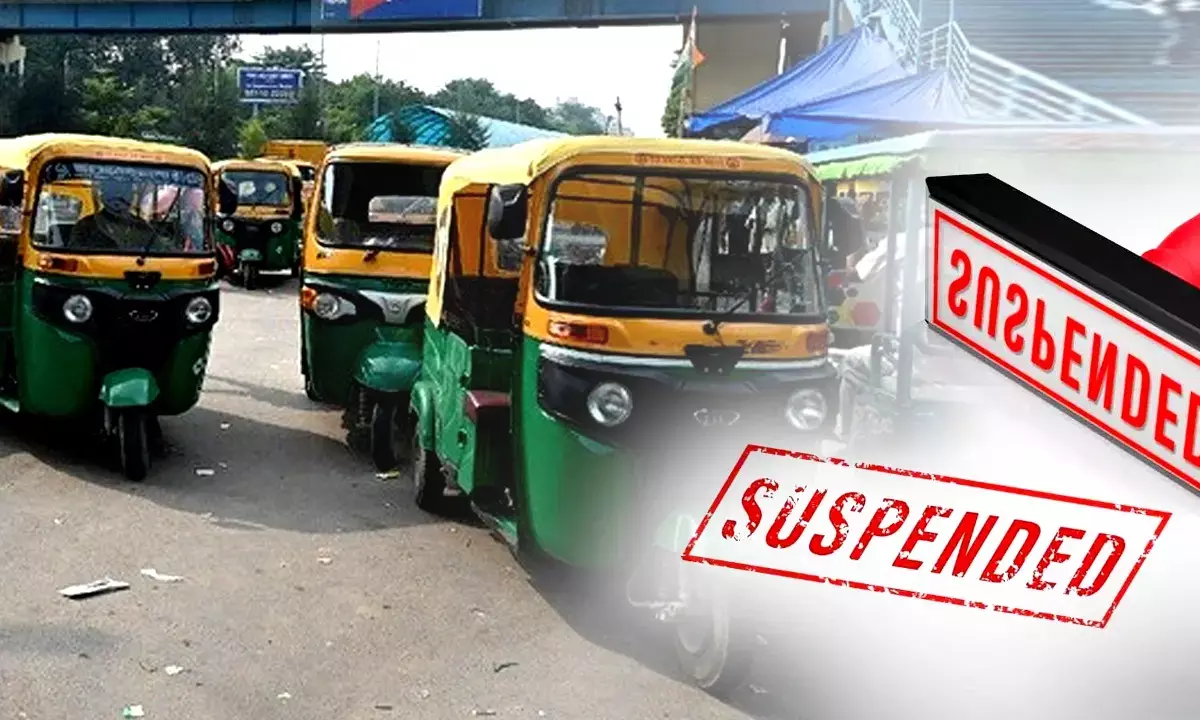 2000 Auto Rickshaw Registration Suspend