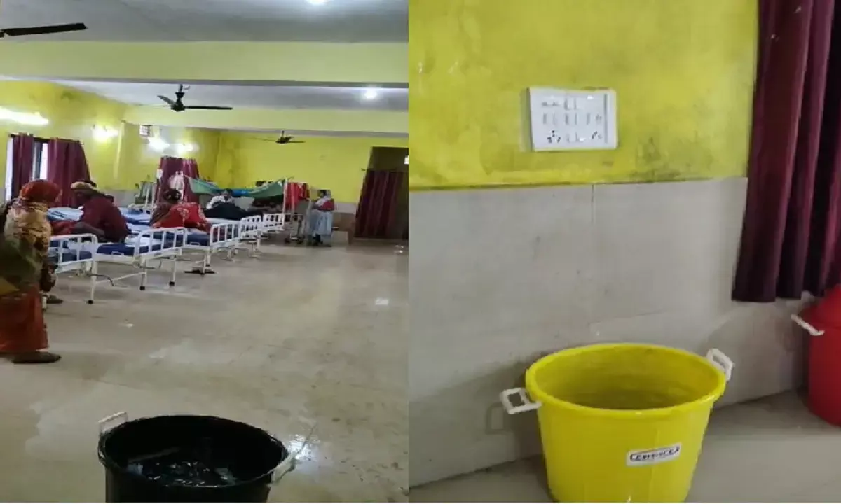 शिमला- मैनपाट में सामुदायिक स्वास्थ्य केंद्र में इलाज कराने पहुंचे मरीजों को छत से पानी रिसने की वजह से दिक्कतों का सामना करना पड़ रहा है।