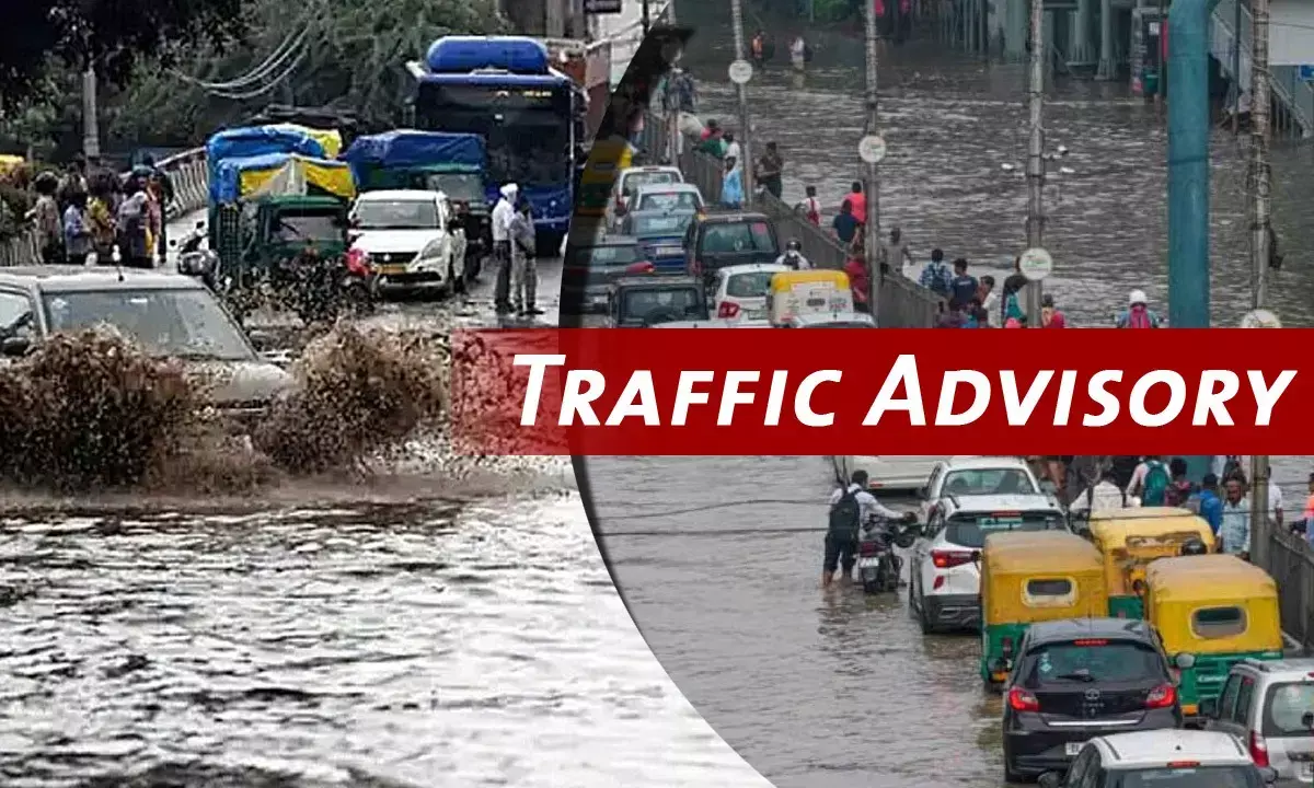 Delhi Traffic Advisory for Waterlogging