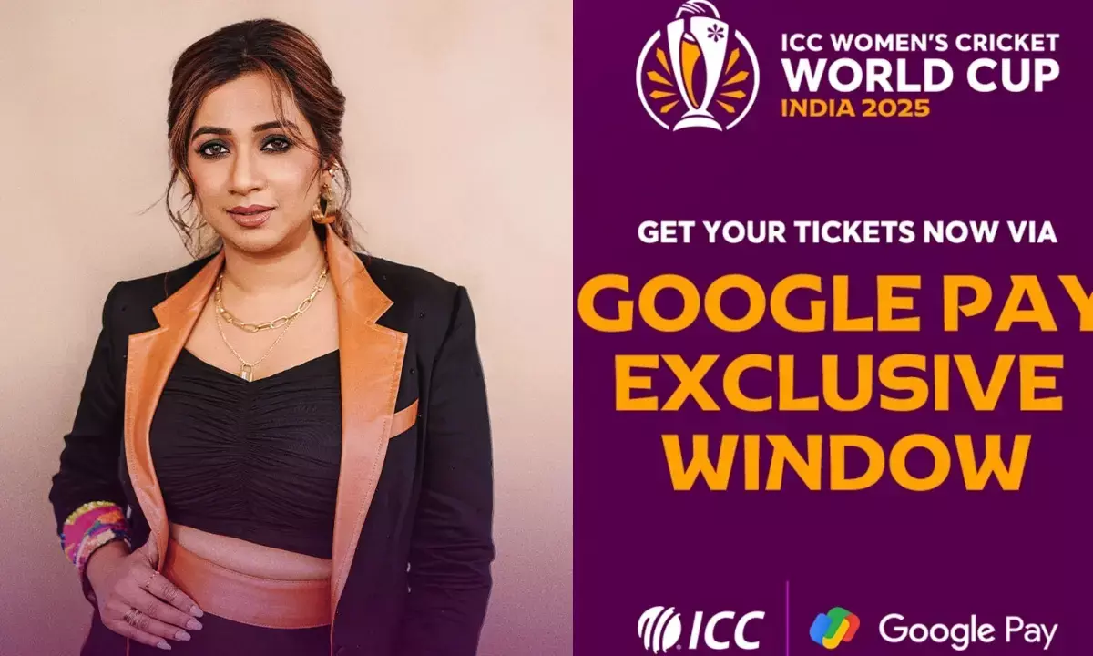 ICC महिला वनडे विश्व कप 2025 का आगाज श्रेया घोषाल के शो और ₹100 से शुरू होने वाले टिकटों के साथ। गूगल पे पर प्री-सेल का मौका पाएं।