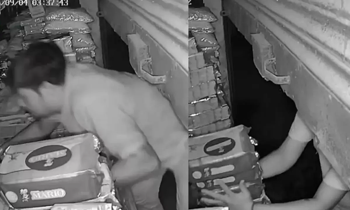 चोरी करते हुए चोर