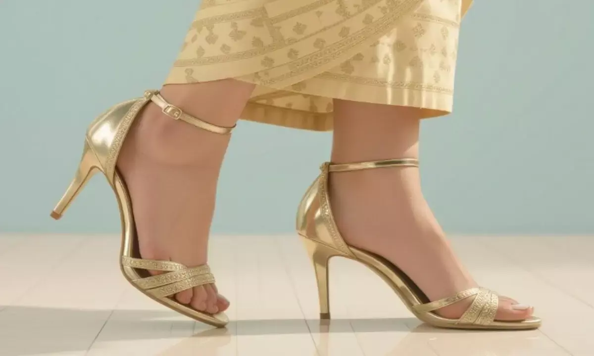 साड़ी में ये हील खूबसूरत लगेगी