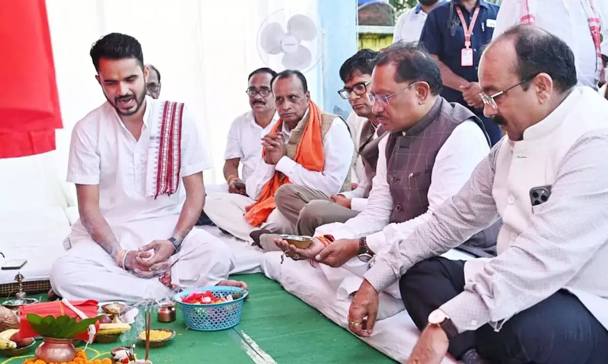 बायंग एनीकट कम काजवे का भूमिपूजन