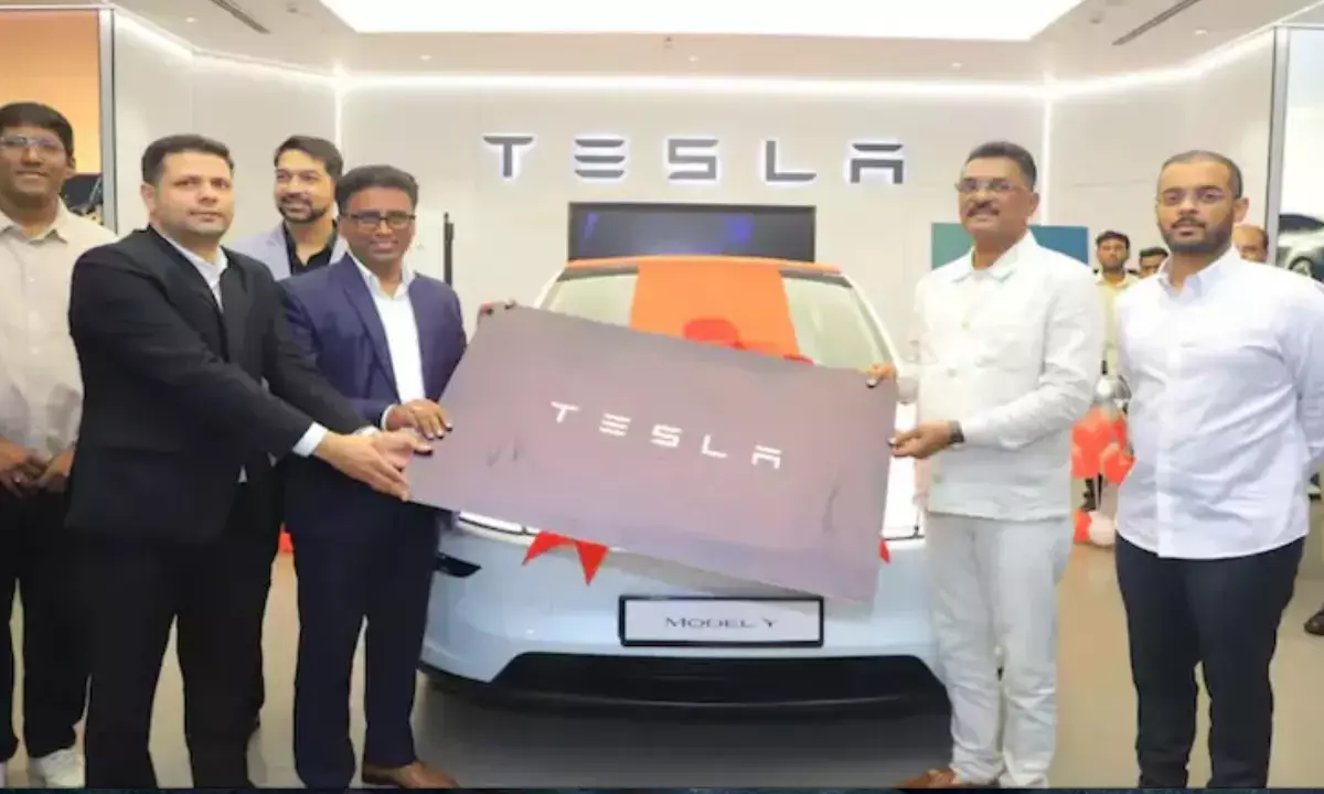 Tesla Model Y First Unit Delivered To Maharashtra Minister