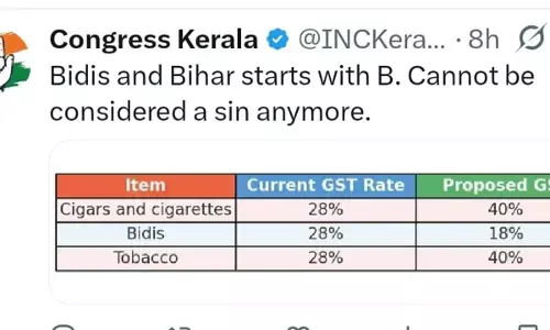 congress B For bidi and bihar GST remark controversy