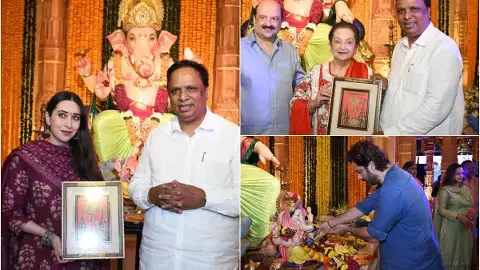 बॉलीवुड सितारों ने गणपति दर्शन किए।