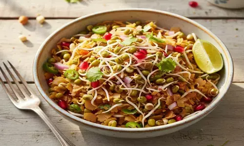sprouts poha recipe in hindi