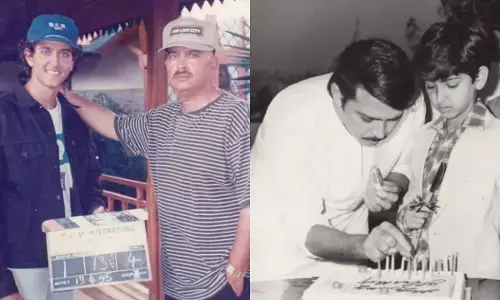 ऋतिक रोशन ने पिता राकेश रोशन के जन्मदिन पर शेयर की अनदेखी तस्वीरें।