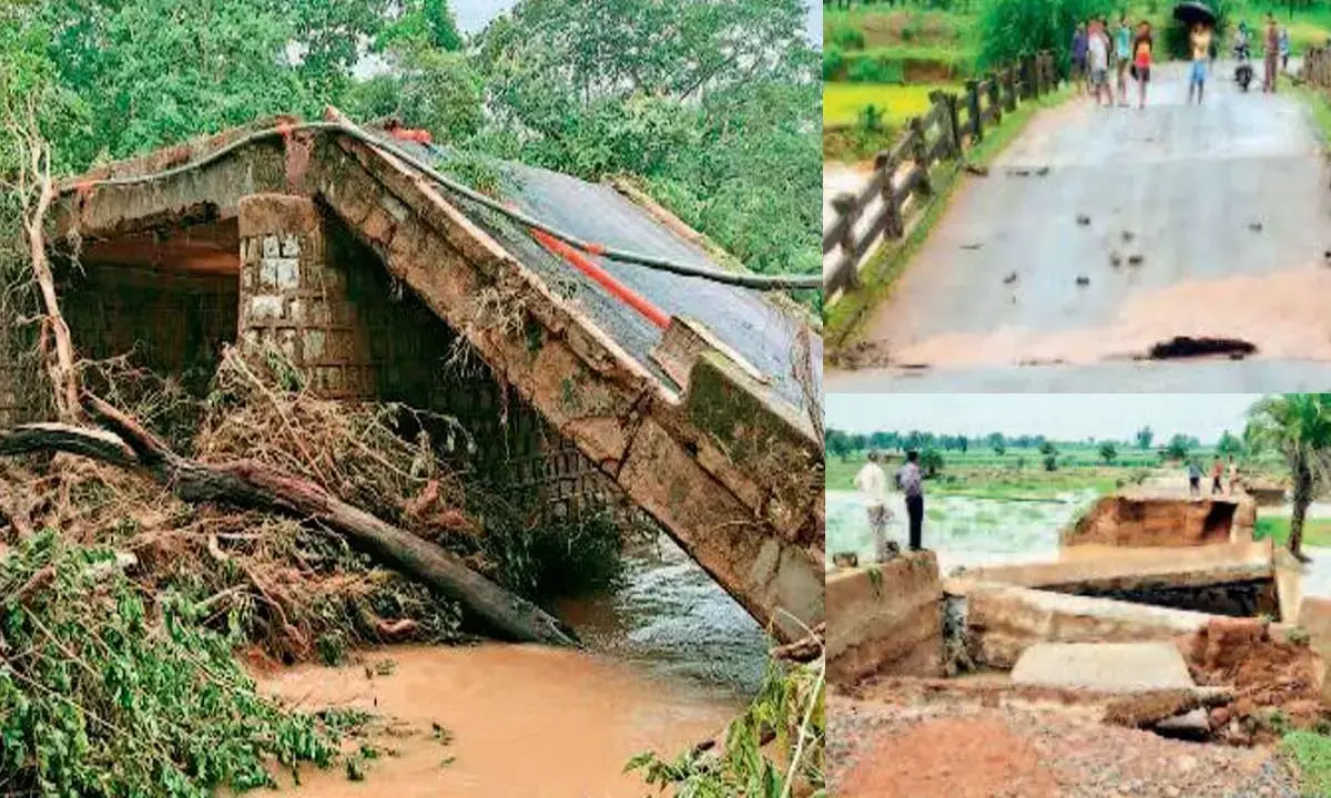 बस्तर में बर्बादी की बारिश : 19 करोड़ से बनाने होंगे पुल और रास्ते बस्तर में बर्बादी की बारिश : 19 करोड़ से बनाने होंगे पुल और रास्ते