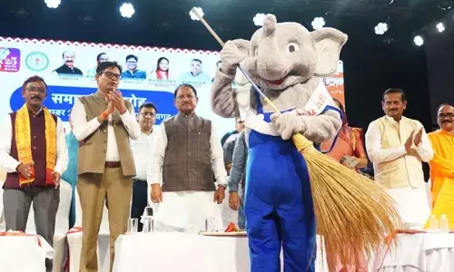 रायगढ़ में स्वच्छता जागरूकता के लिए शुभंकर