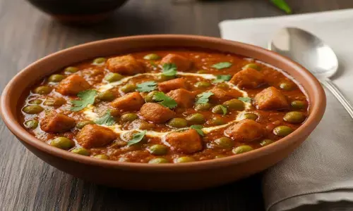 how to make soya matar sabji recipe in hindi