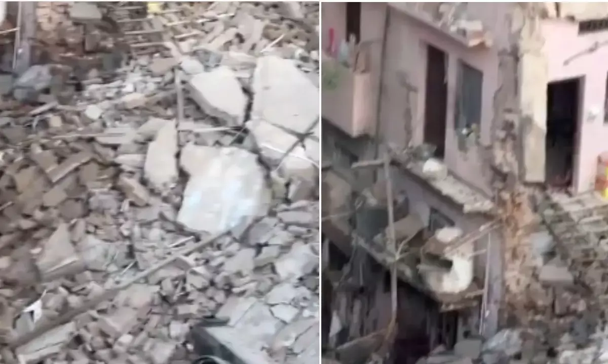 Delhi Building Collapsed