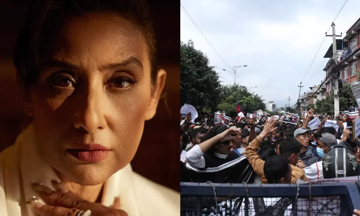 नेपाल हिंसा पर भड़की मनीषा कोइराला, पोस्ट कर लिखा भावुक नोट।