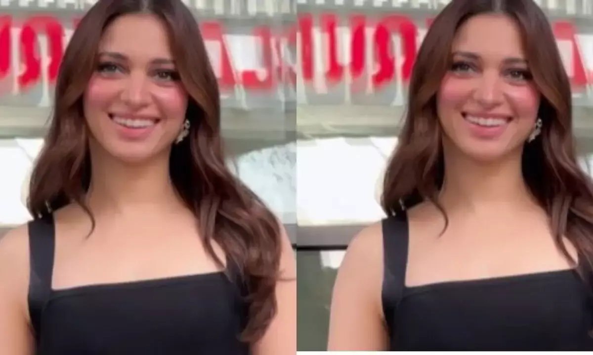 एक्ट्रेस तमन्ना भाटिया बॉडीकॉन ड्रेस लुक