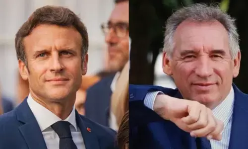 French President Emmanuel Macron and Prime Minister Francois Bayrou