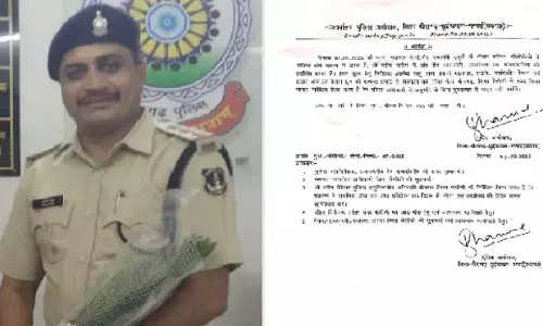 10 किलो सोने से भरी कार को छोड़ा : लंबी लेन-देन की आशंका, एसपी ने तीन पुलिसकर्मियों को किया निलंबित