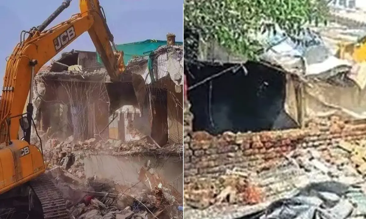 Faridabad Bulldozer Action