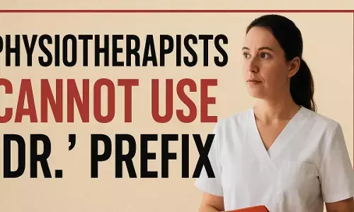 Physiotherapist Dr prefix ban DGHS order