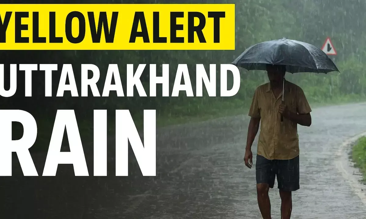 Yellow alert in Uttarakhand