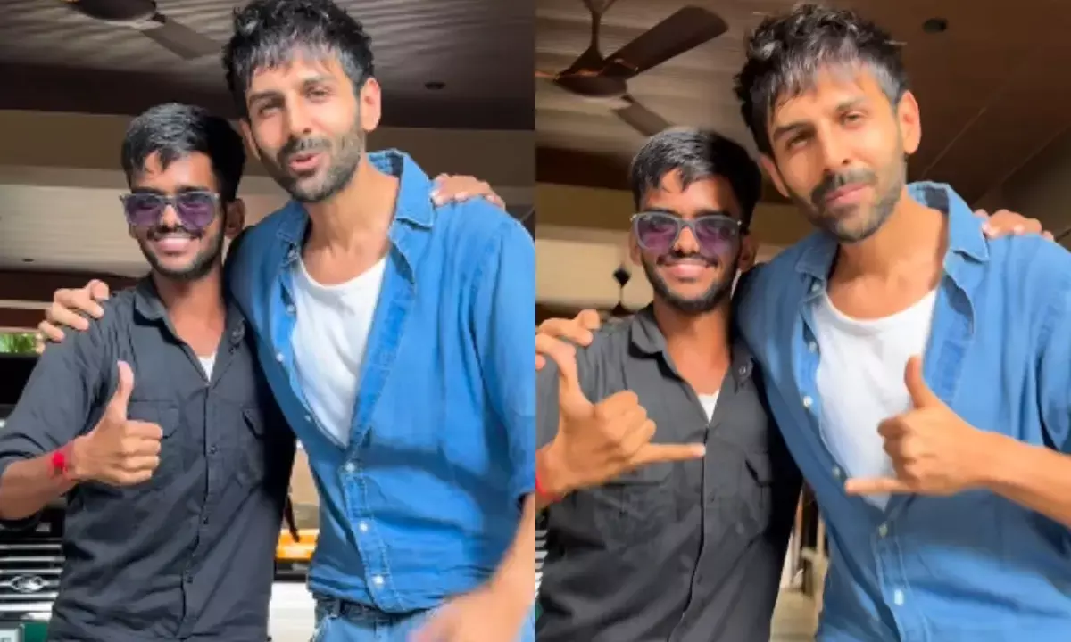 कार्तिक आर्यन से मिलने पहुंचा दिव्यांग फैन| Video Viral कार्तिक आर्यन से मिलने पहुंचा दिव्यांग फैन| Video Viral