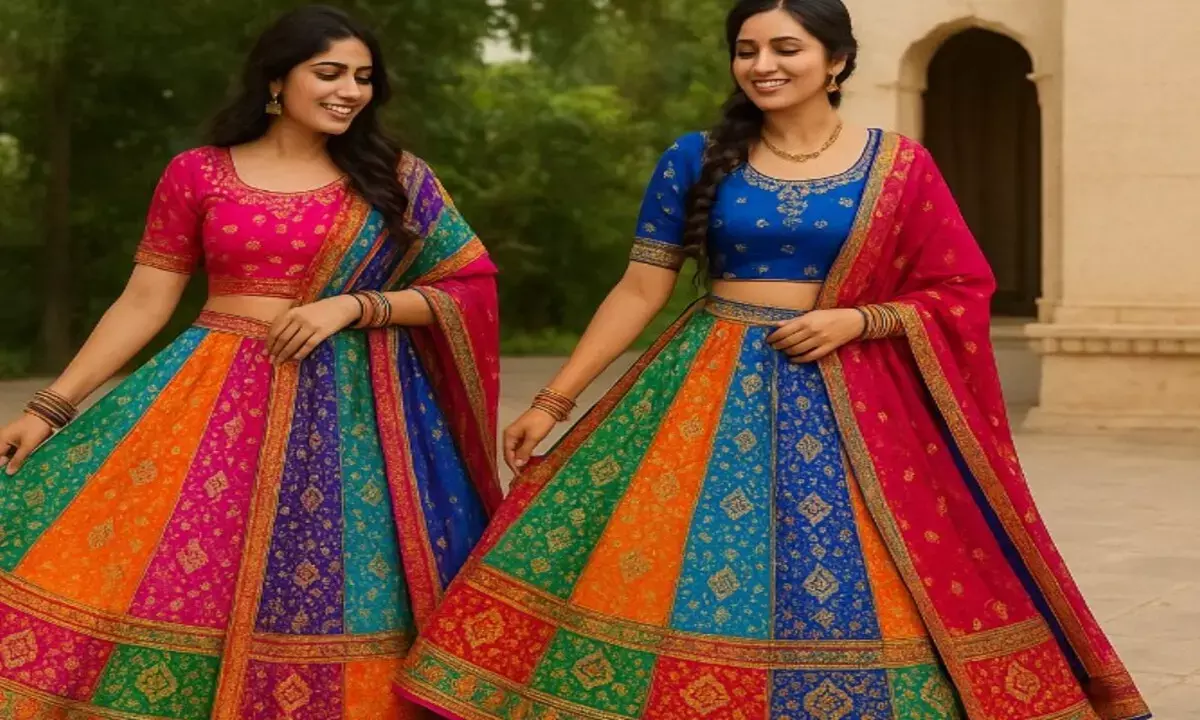 नवरात्रि के लिए घाघरा डिजाइन