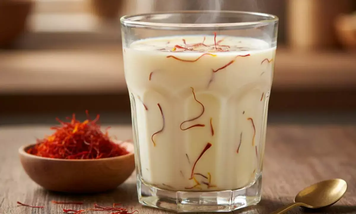 milk and saffron for skin care