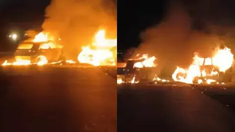 जिंदा जलकर मरे दो लोग, एक गंभीर रूप से घायल जिंदा जलकर मरे दो लोग, एक गंभीर रूप से घायल