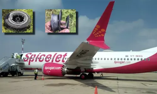 टेकऑफ के बाद गिरा पहिया, स्पाइसजेट फ्लाइट की इमरजेंसी लैंडिंग।