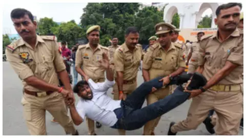 India Pakistan Match Protest Lucknow India Pakistan Match Protest Lucknow