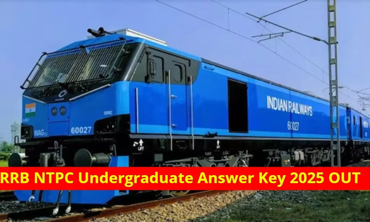 RRB NTPC Undergraduate Answer Key 2025 OUT