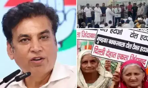 Devendra Yadav Supported Delhi Dehat Farmer Protest for Toll Free