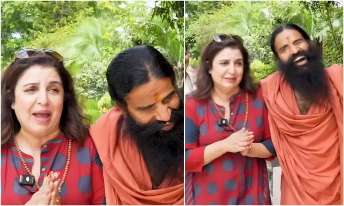 फराह खान पहुंचीं पतंजलि कैंपस, बाबा रामदेव से बोलीं आप बिल्कुल सलमान खान जैसे हो, देखिए वायरल वीडियो