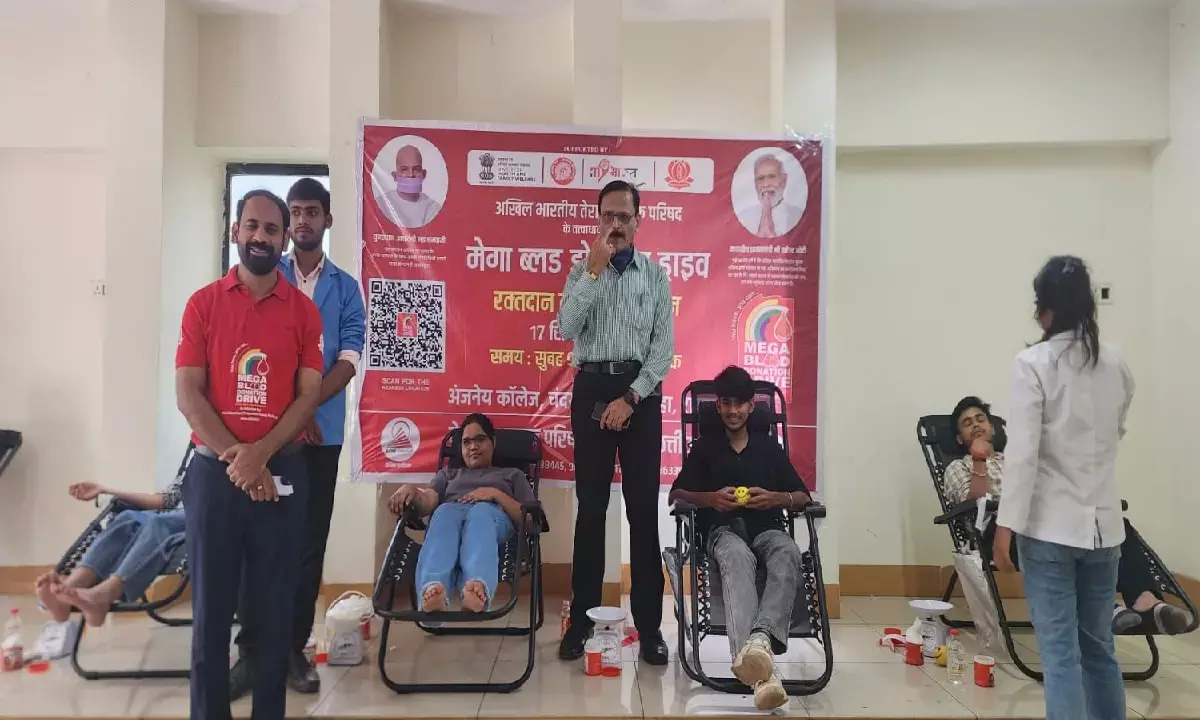 पीएम मोदी का जन्मदिवस : तेरापंथ युवक परिषद ने  21 स्थानों पर आयोजित किया रक्तदान शिविर, 1500 यूनिट्स किया एकत्र