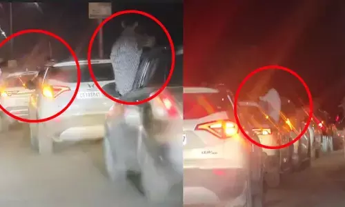 कार से स्टंटबाजी का वीडियो वायरल