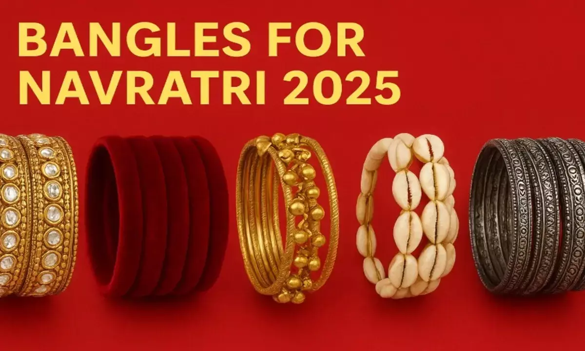 नवरात्रि पर हाथों को सजाने के लिए चूड़ियां