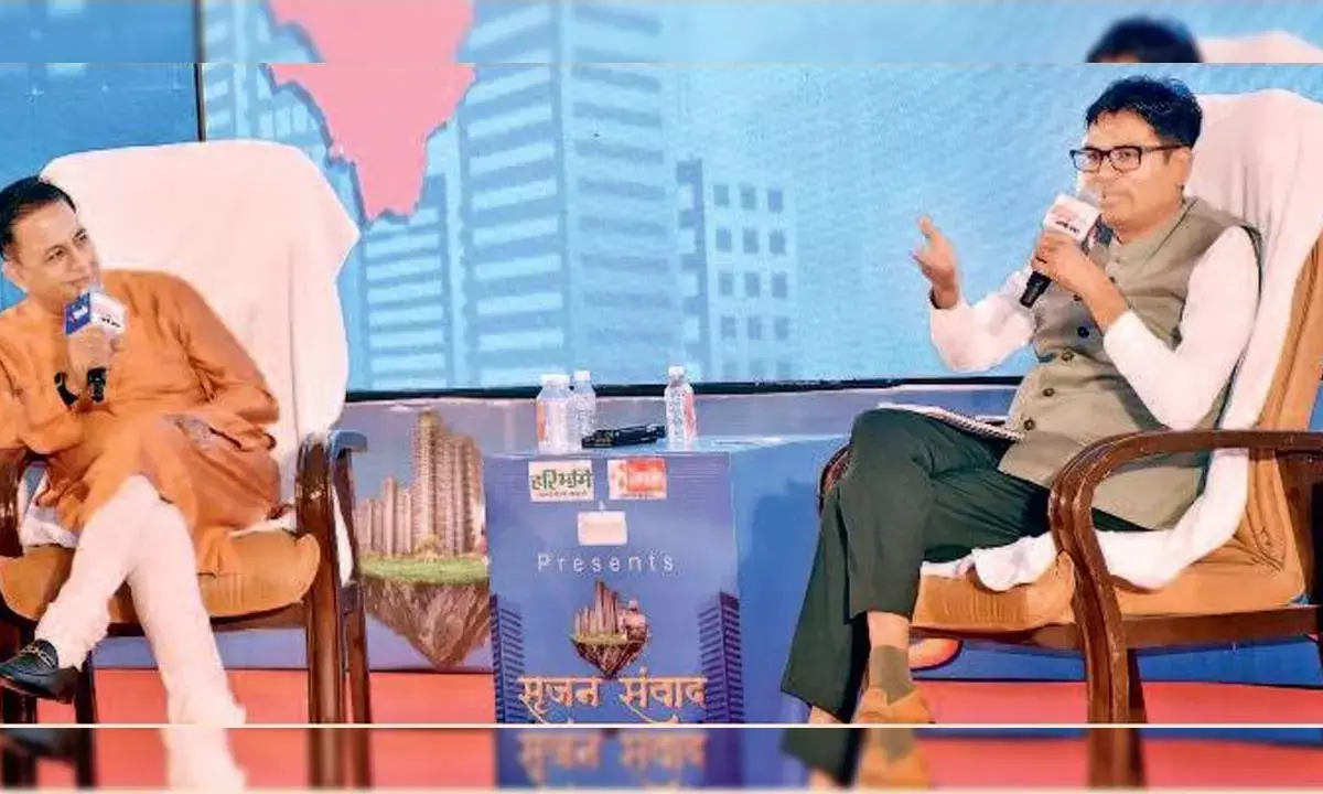 डॉ. हिमांशु द्विवेदी और वित्तमंत्री ओपी चौधरी