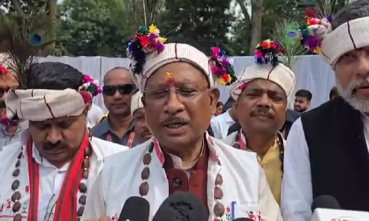 बस्तर पहुंचे सीएम साय : नवाखाई त्यौहार के कार्यक्रम में हुए शामिल, बोले- गड़बड़ी करने वाले नहीं जाएंगे बख्शे